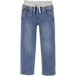 Vertbaudet - Onverwoestbare Jongensjeans - Blauw - Rechte Pasvorm - Eenvoudig Aan Te Trekken