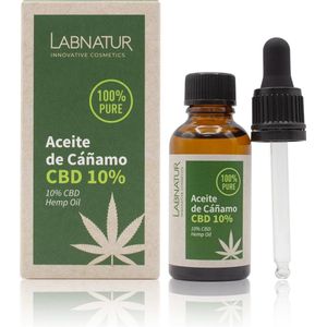 CBD huidolie 100% puur 30ml Labnatur geconcentreerde formule revitaliserend hydraterend vermindert rimpels en roodheid