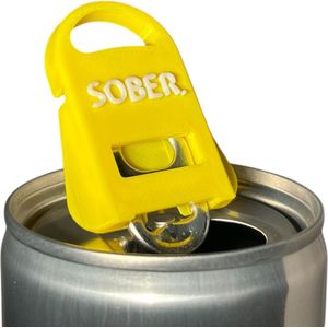 Opener voor Blikjes - Blikjes Sluiter | festival dop | geel | Hulpmiddel voor reuma | Frisdrank