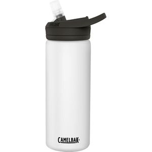 CamelBak Eddy+ Vacuum Insulated Drinkfles - 0,6 L - Dubbelwandige Isolatie - 100% Lekvrij - Voor Fietsers - BPA-vrij - Vaatwasserbestendig - Waterfles - Voor Koude Dranken - Wit