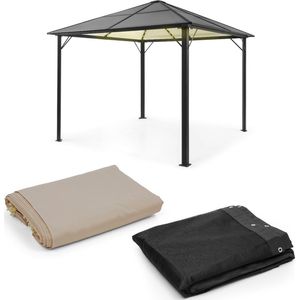 Pantheon Solid Sky Ambient zonne-energie paviljoen 3 x3 m zonne-energie verlichting