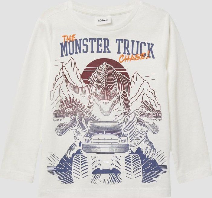 T-shirt - Lange Mouwen - Jersey Top - Dinosaurussen - Normale Pasvorm