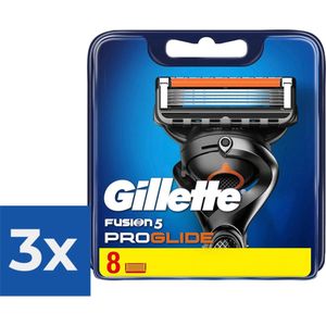 Gillette - Fusion 5 - ProGlide - Scheermejses/Navulmesjes - 8 Stuks - Voordeelverpakking 3 stuks