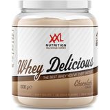 XXL Nutrition - Whey Delicious - Chocolade - Wei Eiwitpoeder met BCAA & Glutamine, Proteïne poeder, Eiwit shake, Whey Protein - 2500 gram