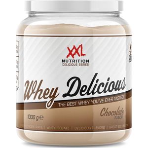 XXL Nutrition - Whey Delicious - Chocolade - Wei Eiwitpoeder met BCAA & Glutamine, Proteïne poeder, Eiwit shake, Whey Protein - 2500 gram