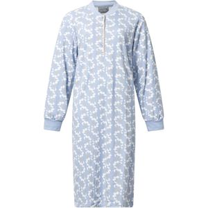 Lunatex dames nachthemd - aangeruwd interlock - maat L - Margriet blue