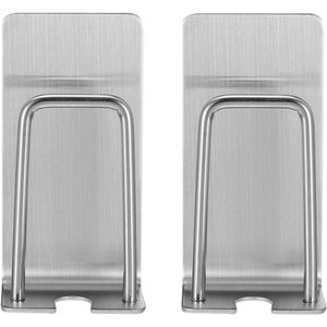 Inovra - Wandmontage bekerhouders voor koffiekopjes en tandenborstels met ophanging - Metalen onderzetter