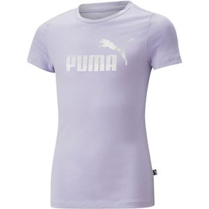 Puma Ess+ Nova Shine Logo T-shirt Met Korte Mouwen Paars 4-5 Years Meisjes