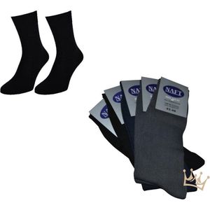100% katoenen heren sokken - *10 paar* - Zomer sokken - Anti transpiratie - Naadloos - Grijs mix - Maat 47-50