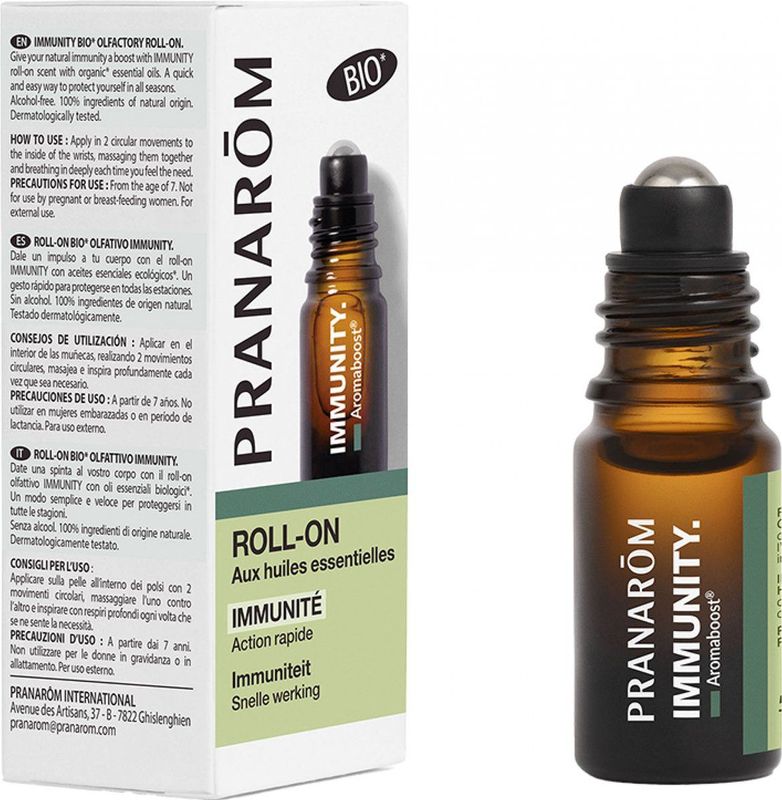 Pranarôm - Aromaboost Immunity - Immuniteitsrol - Organische Essentiële Oliën - 5 ml