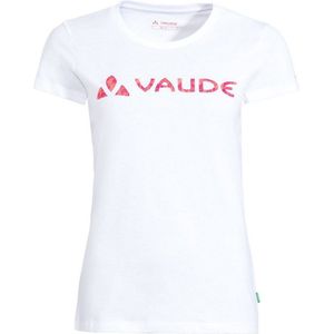 Vaude Logo T-shirt Met Korte Mouwen Wit 42 Vrouw