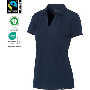 Cottover STRETCH POLO PIQUE LADY - GOTS GECERTIFICEERD 141505 - Marine - M
