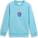 TOM TAILOR - Sweatshirt - Blauw - Lichtblauw - Rood - Wit