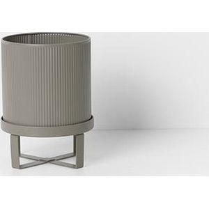 FERM LIVING - Bau bloempot met houder/onderschaal - Warmgrijs