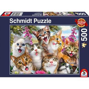 Katten Selfie, 500 stukjes Puzzel
