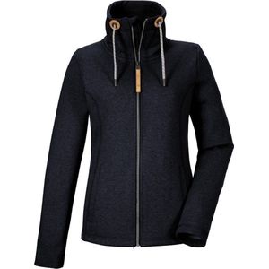 Killtec dames vest - fleece vest - 41434 - navy melange - maat 48