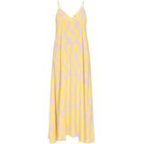 MYMO - Young Fashion - Zomerjurk - Geel/Lila - 7/8 Lengte - V-hals