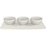 Villeroy & Boch Dipschaaltjes Set Manufacture Rock - Wit - 4-delig