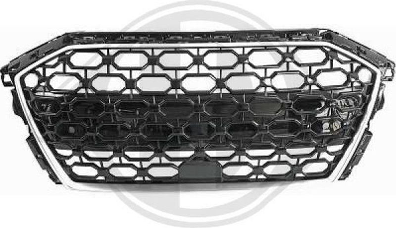 Diederichs - Radiateurgrille HD Tuning - Chroom/Zwart - Voorzijde - Rennsport-Optik