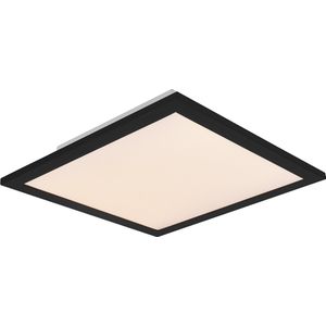 LED Plafondlamp - Plafondverlichting - Trion Tirus - 14W - Aanpasbare Kleur - Afstandsbediening - Dimbaar - Vierkant - Mat Zwart - Aluminium