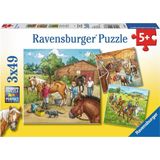 Ravensburger Puzzel Manege -  3x49 stukjes - Kinderpuzzel