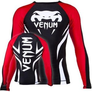 Venum Electron 2.0 Rash Guard Zwart Lange Mouwen