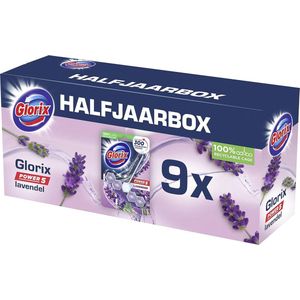 Lavendel WC Blok 9 Stuks - Hygiënische Reiniger met Anti-Kalk Effect voor Tot 300 Spoelbeurten