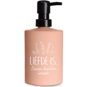 Creaties van hier - zeeppompje liefde is met zeep in doosje - glas