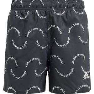 adidas Sportswear Sportswear Wave Print CLX Swim Shorts Kids - Kinderen - Zwart- 140