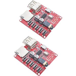 2 Stuks MP3 Bluetooth Decoder Board Voor Auto - Verliesvrije Audio Versterker Met USB En TF-Sleuf
