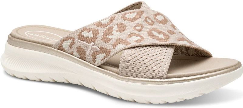 TAMARIS - Comfort - Damessandalen - Luipaard - Wide Fit - Wasbaar