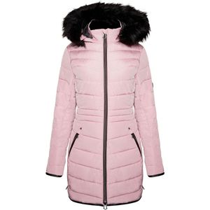 Dare2B Dames Striking Long Jas Powder Pink Maat XXL/44