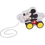 Tooky Toy Mickey Mouse Houten Trekfiguur 18 Maanden Wit/zwart