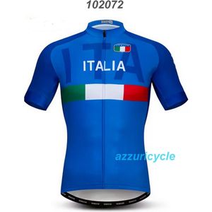 Fietsshirt Italie korte mouw S blauw
