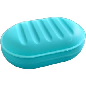 Zeepdoosje met deksel – zeepbakje - zeepdoosje reis - zeepdoosje kunststof - Blauw - oDaani