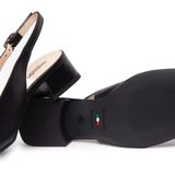 Nero Giardini - Slingpumps - Zwart - Blokhak - Glad Leer