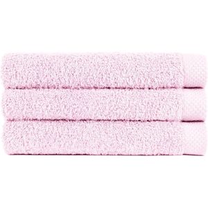 Handdoek 50x100 cm Uni Pure Royal Roze - 4 stuks