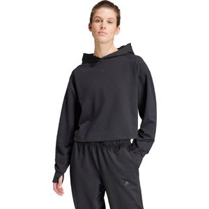 adidas Performance Power Loose Fit Back-Ventilation Hoodie - Dames - Zwart- M