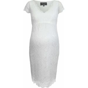LAURA LACE DRESS SHORT IVORY maat M