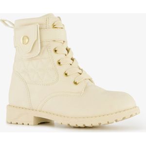Blue Box meisjes veterboots met tasje beige - Maat 22