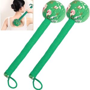 Handmatige massagetool, lichaamsmassagehamer, massage hamer, massage hamer, massage hamer, massage tool 2P groen, groen