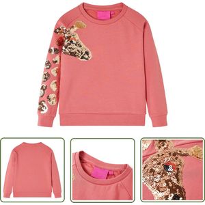 vidaXL Meisjeskledij - Kindertrui - Kindertrui 128 oudroze - Roze Trui - Kindermode - Warme Trui