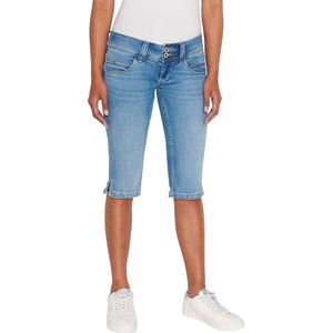 Pepe Jeans Dames Short Broeken SLIM CROP LW slim Fit Blauw Volwassenen