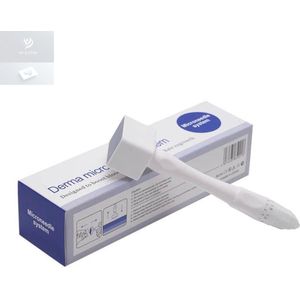 Dermastamp Verstelbare Microneedling - Beste Dermaroller voor Huid, Haargroei en Baardgroei - 140 Naalden - Verstelbaar van 0,5 mm tot 3 mm - Geschikt voor Microneedling, Minoxidil en Gezichtsverzorging