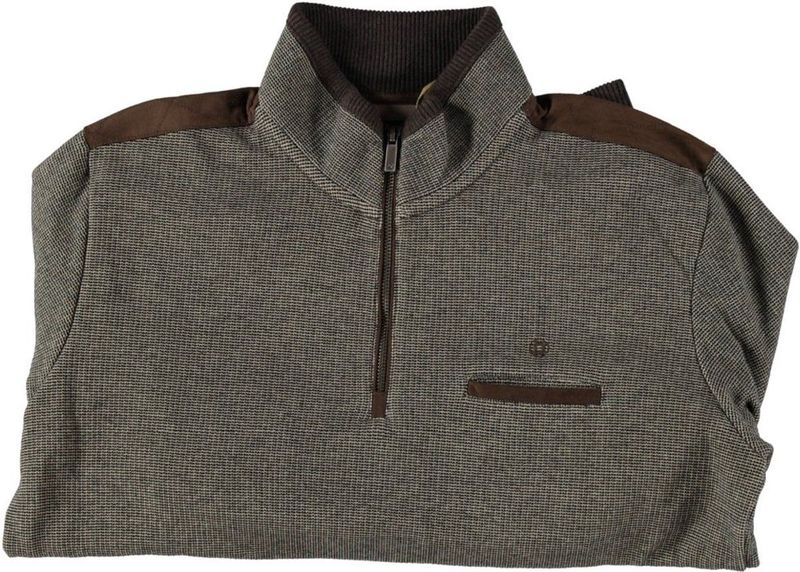 Fellows United Half Zip Pullover Bi-Color Suede Details (22.2635 - 145)