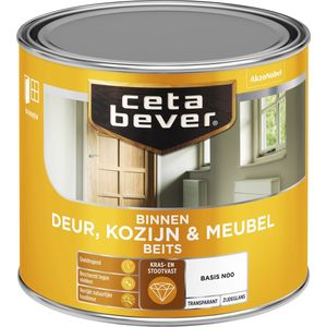 Cetabever - Binnenbeits Deur, Kozijn & Meubel Transparant Zijdeglans - Fjordgrijs - 500 ML