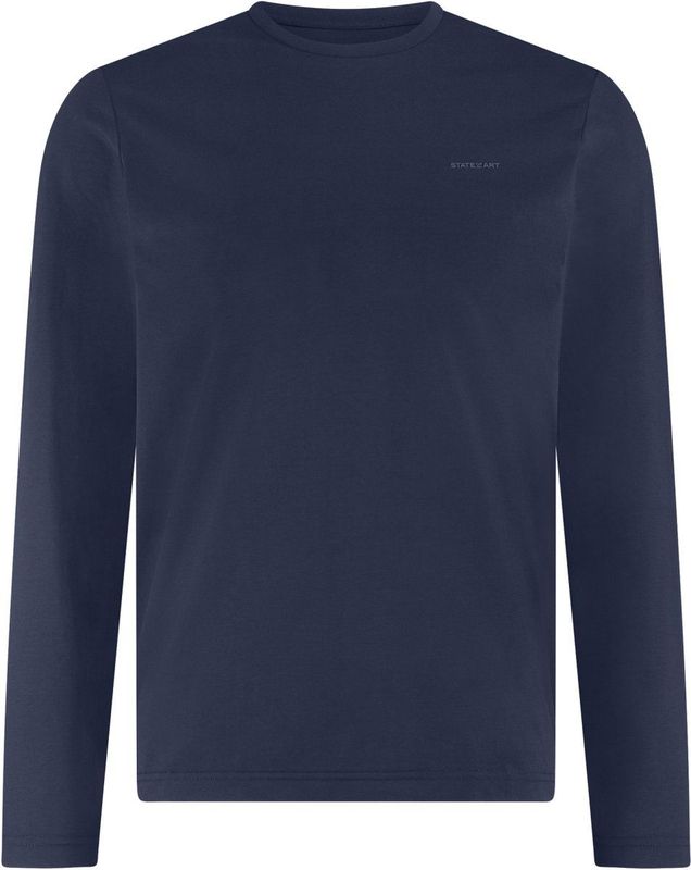 State of Art - T-Shirt - Navy - 31125377 - Lange Mouwen