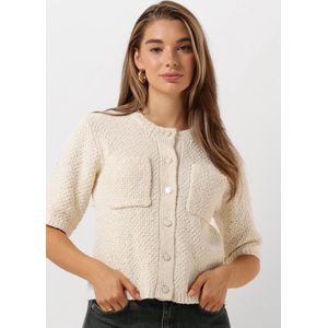 My Essential Wardrobe Carrymw Knit Cardigan Truien & vesten Dames - Sweater - Hoodie - Vest- Wit - Maat L
