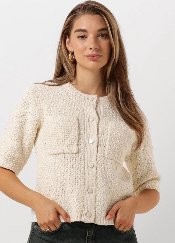 My Essential Wardrobe Gebreid vest  wit