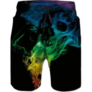 Neon Doodshoofd Smoke Zwembroek - Design - Skull - Zomer - Heren - Mannen